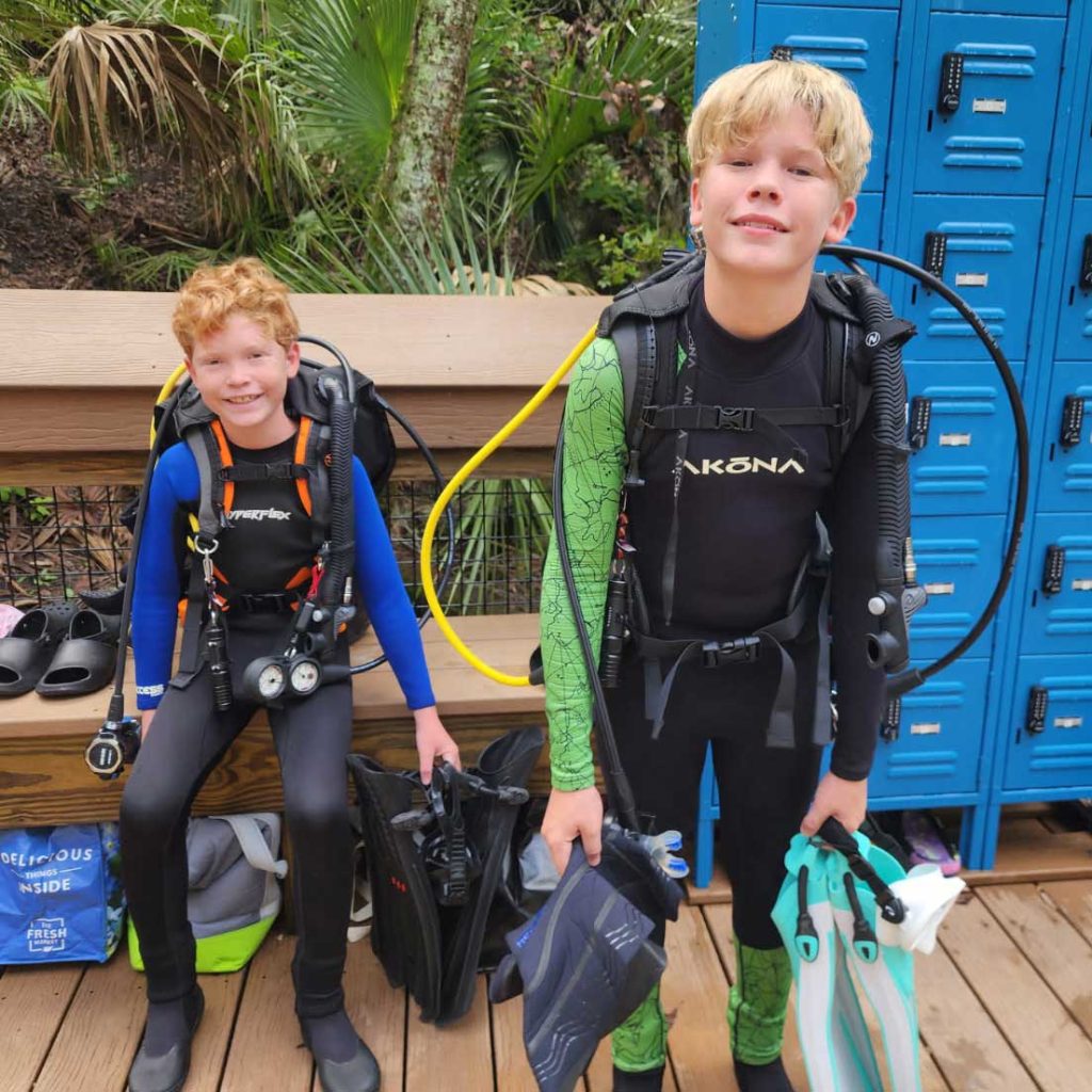 Diving is a great activity for kids.